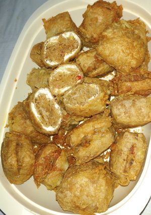 Foto resep Tahu pong crispy isi bihun pedas