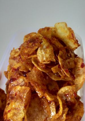 Foto resep Keripik Kentang Pedas Manis