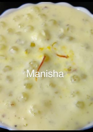 A picture of Sabudana Kheer (Sago Milk Sweet).