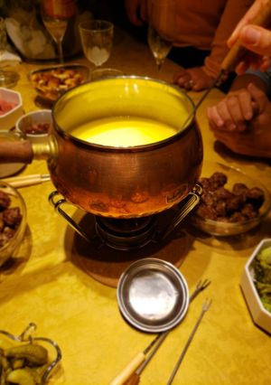 Una foto de Fondeau de queso