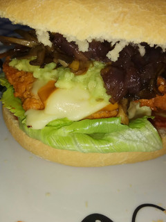 Una foto de Burguer de soja texturizada