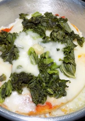Una foto de Pre-Pizza con achicoria