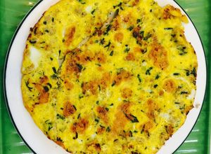 Hình của món Trứng vịt chiên lá lốt.