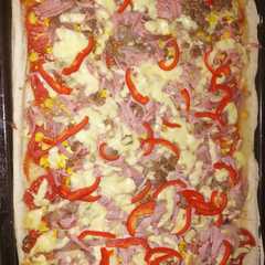 Una foto de Pizza