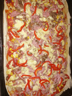 Una foto de Pizza