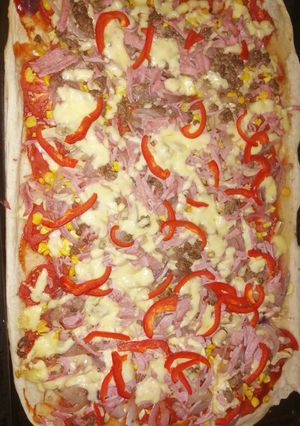 Una foto de Pizza
