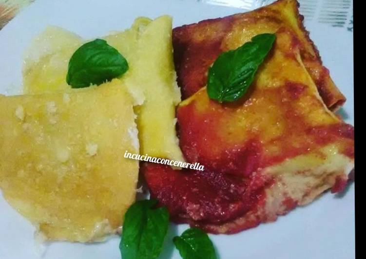 Easiest Way to Make Fatto in casa super veloce Tricolore di Crêpes a fazzoletto🇮🇹
