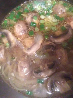 A picture of 🍄 Mushroom and Caramelized Onion Soup.