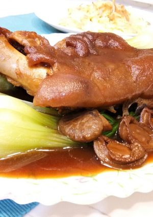 A picture of Pork Knuckle in Special Sauce.