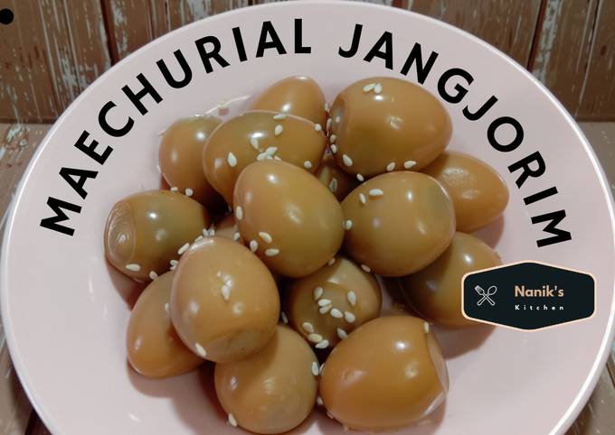 Maechurial Jangjorim (Telur Puyuh rebus ala Korea)