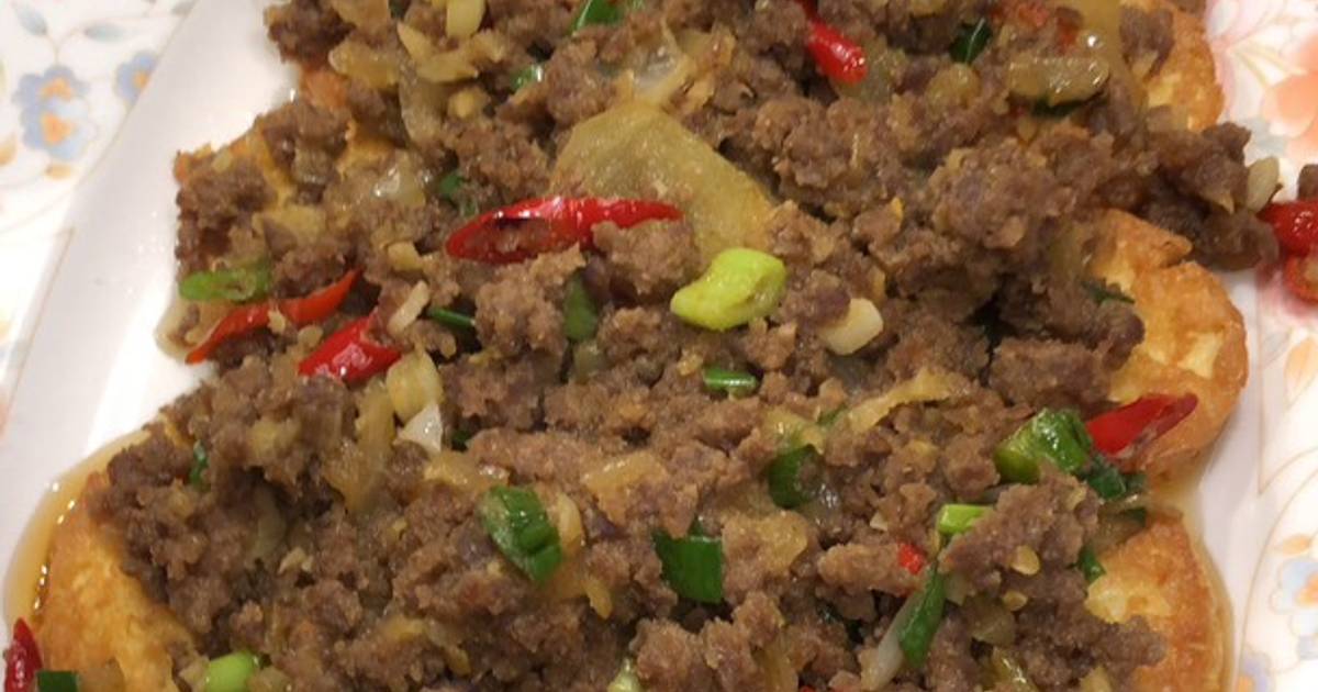 Resep Tahu Siram Daging Oleh Steffi Cookpad