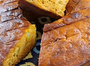 Una foto de Budín esponjoso de calabaza y melón Ali