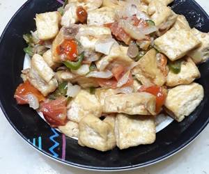 Siap Saji Tahu udang tauco pedas Enak Sempurna