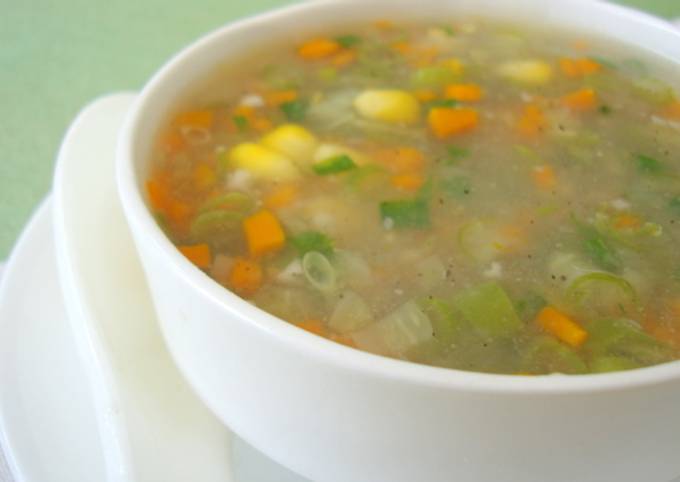 Recipe of Super Quick Homemade Veggie Chicken Soup