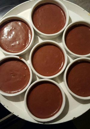 Une photo de Mousse chocolat/fruits de la passion