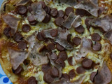 Pizza York y salchichas