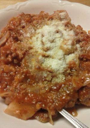 A picture of Unstuffed Cabbage Rolls.