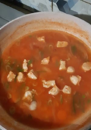 Foto resep Sup tomat ayam (diet)
