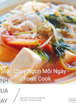 Hình của món Canh chua chay.