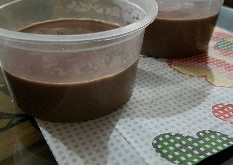 Tutorial memasak Hazelnut Silky Pudding gurih