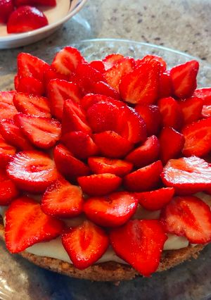 Une photo de The tarte aux fraises