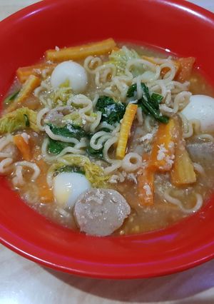 Foto resep Seblak campur sayur an
