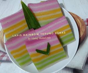 Siap Saji Lapis Rainbow Tepung Beras Ala Rumahan Siap Saji Lapis Rainbow Tepung Beras Ala Rumahan