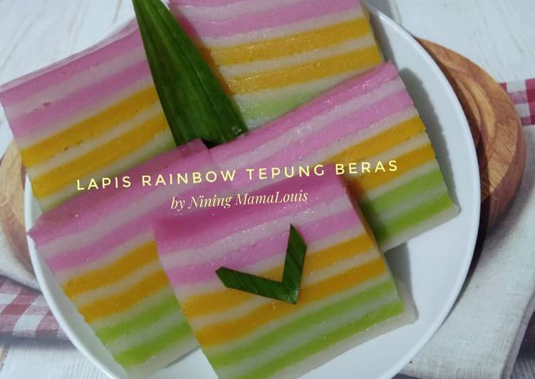 Lapis Rainbow Tepung Beras Lapis Rainbow Tepung Beras