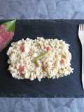Risotto con pompelmo rosa e lemongrass