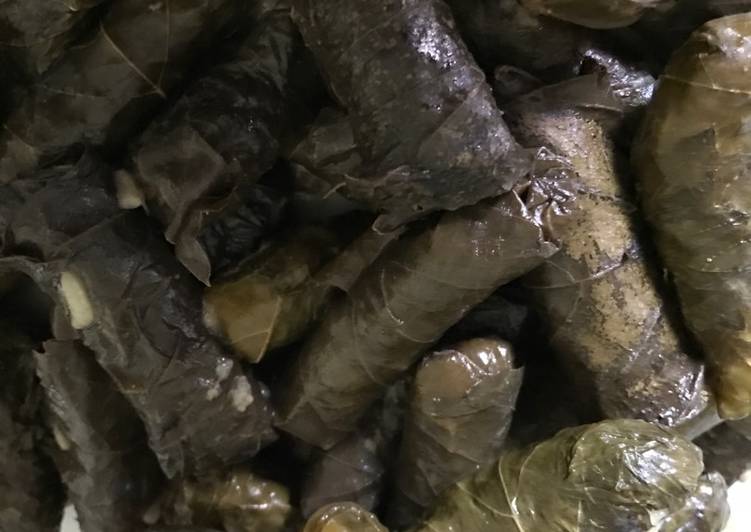 Cara Gampang Menyiapkan Daun Anggur gulung Isi Daging, Lezat Sekali