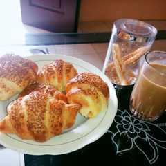 รูปของ Croissant isi Sosis (with danish pastry sheet)