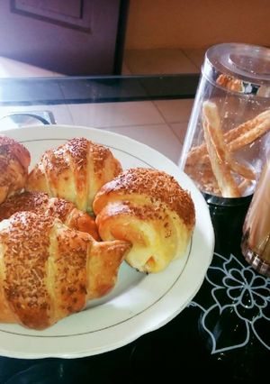 Foto resep Croissant isi Sosis (with danish pastry sheet)