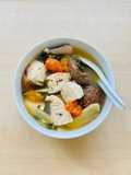 Fish soup in refreshing broth