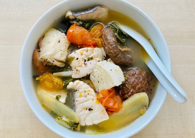 Easiest Way to Prepare Any-night-of-the-week Fish soup in refreshing broth