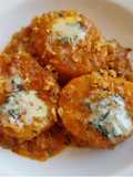 Patatas a la importancia con sobrasada y Cabrales