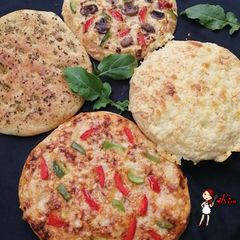 A picture of Focaccia 4 Ways.