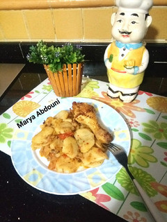 صورة لوصفة بطاطا كوشة بالدجاج 🍗🍗