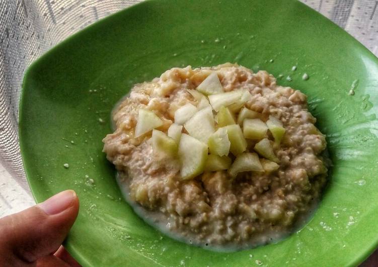 Step-by-Step Guide to Make Favorite Pear and Banana Oats (Toddler Meal)