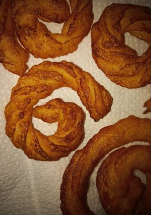 Una foto de Papas fritas espiral