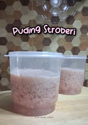 Foto resep Puding stroberi