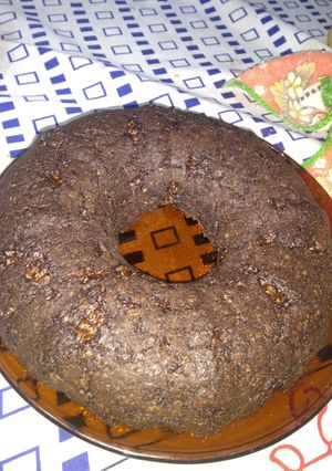 Una foto de Budín de avena y harina de algarroba
