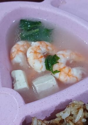 Foto resep Sop udang tahu sawi