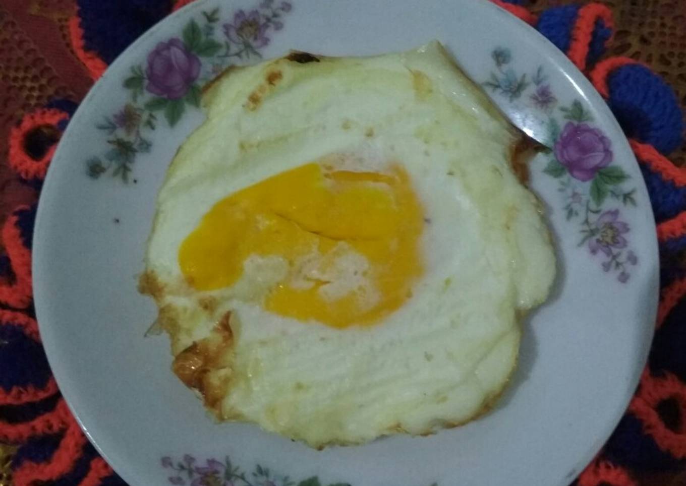 Telur ceplok tanpa minyak