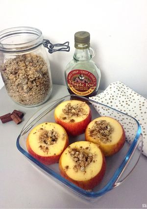 Une photo de Pommes au four au granola