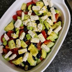 A picture of Pearl couscous salad.