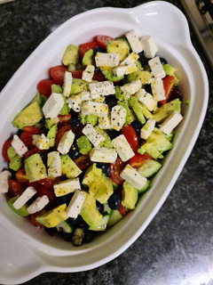 A picture of Pearl couscous salad.