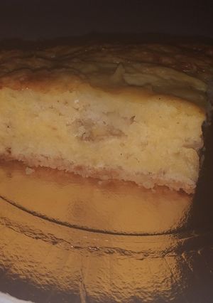 Una foto de Bizcocho arenado con fruta