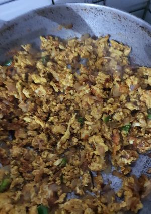 A picture of Egg bhurji.