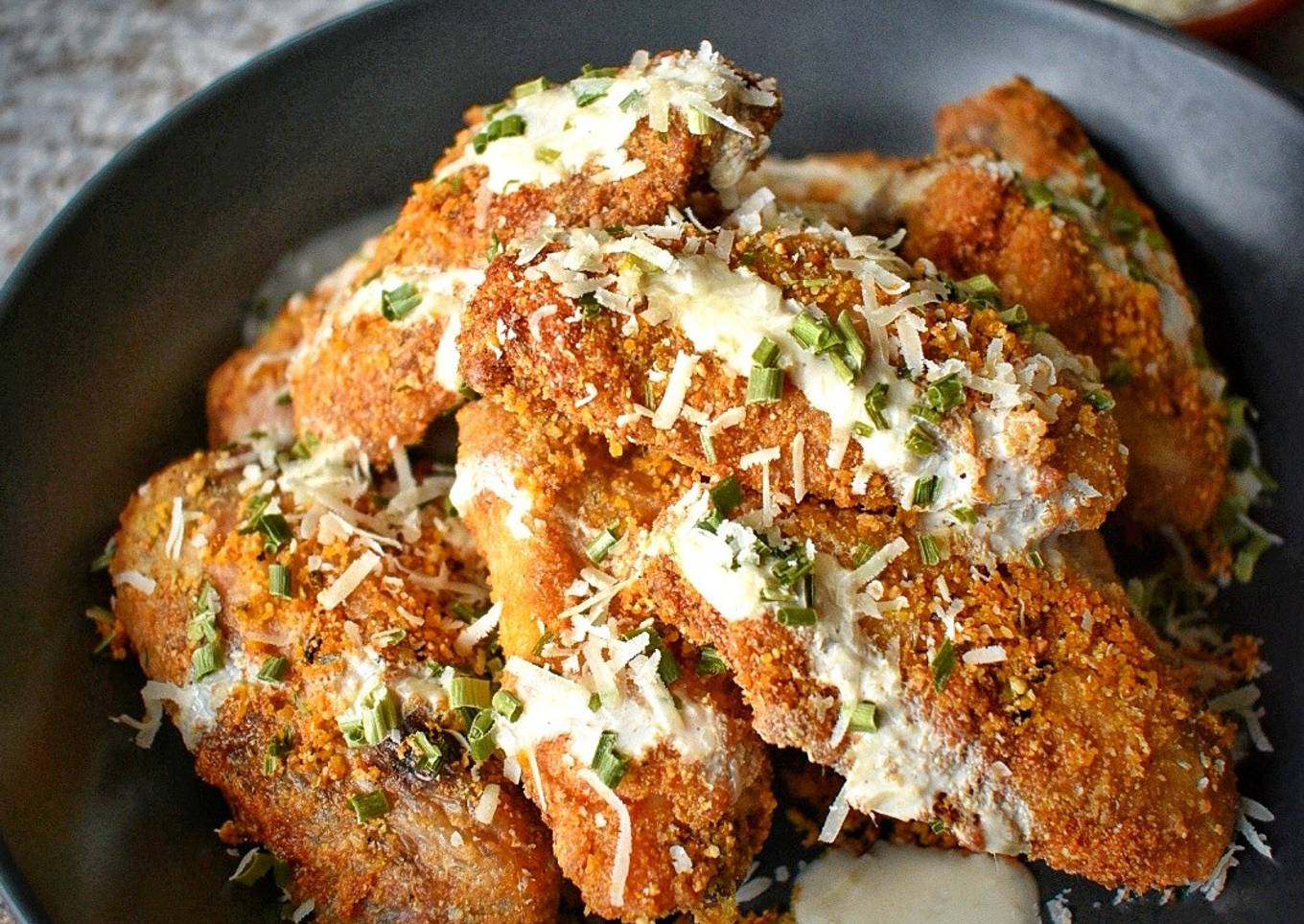 My Ultimate Crispy Parmesan & Garlic Crusted Wings
