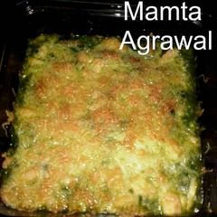 A picture of Baked corn palak.